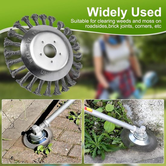 Solidchoice - Universele Borstel voor Grasmaaier met Stalen Hoofd 15 cm van Solidchoice — afbeelding 5
