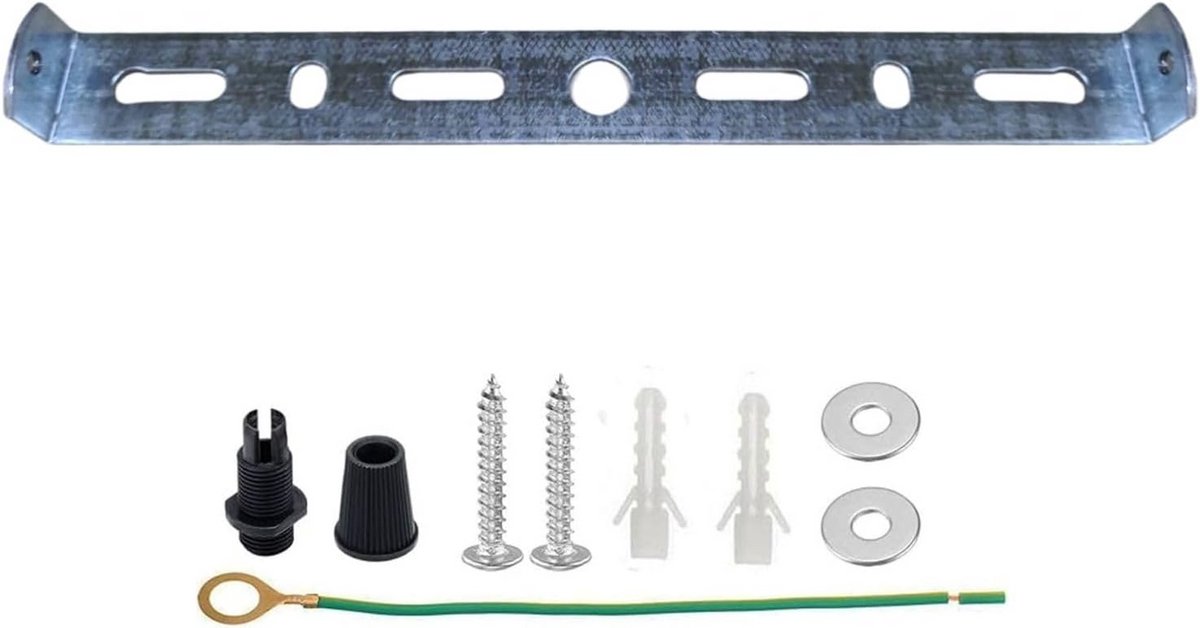 Plafondplaat Beugel - Lamp Ophanging - Verlichting Monteren - Stevig Ijzer - 295mm - Zilverkleurig