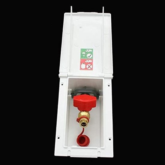Gasstopcontact Buiten - Verzorgingsklep Gas - Gasapparaten Aansluiten - Snelsluitventiel - 30/50 mbar - Wit — afbeelding 3