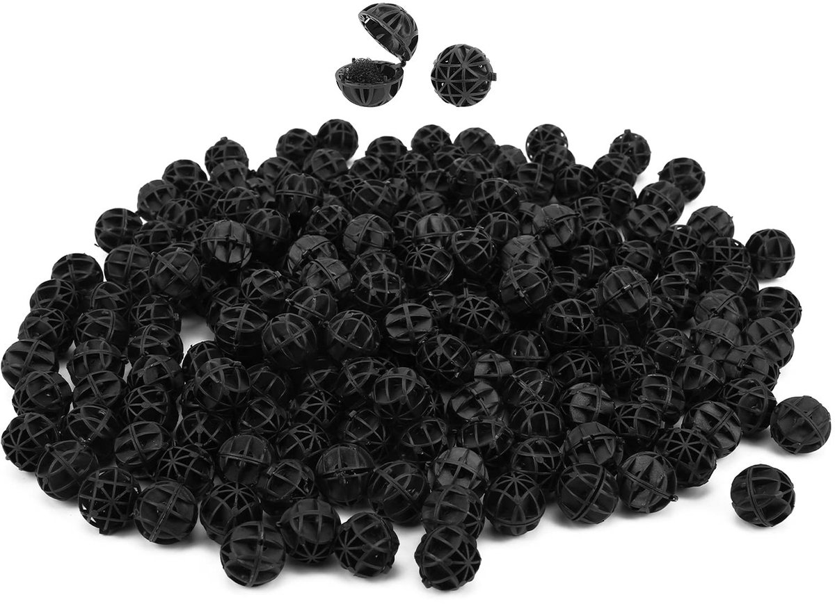 Dailygoods- Bio Ballen 200 Stuks - Biologische Filtermedia - Voor Aquarium/Vijver - PP Materiaal - Verbeterde Waterfiltratie - Bevorderlijke Bacteriegroei