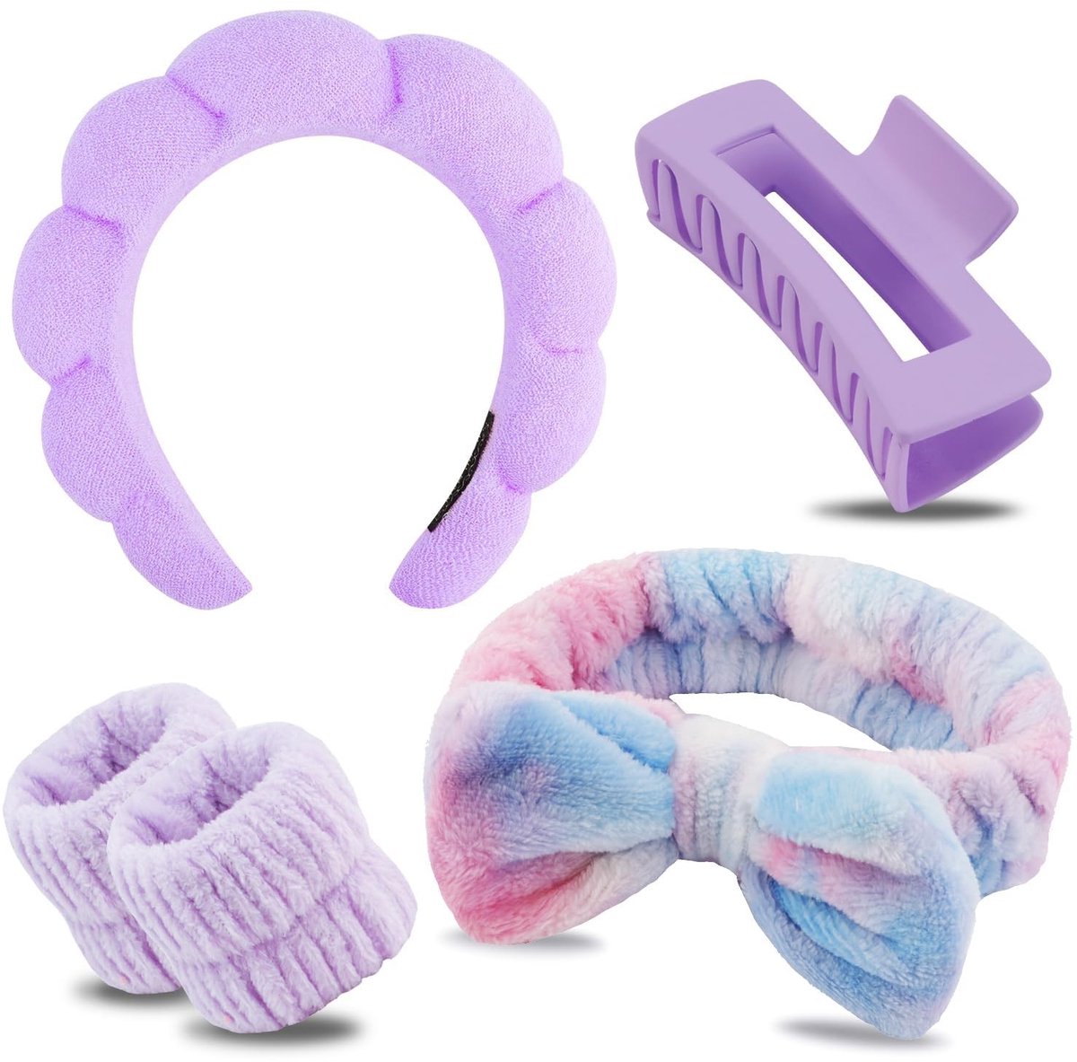 Dailygoods- Hoofdband Set - Make-up Haarband - Huidverzorging - Haaraccessoires Dames - Stijlvolle Geschenken - Comfortabel Design