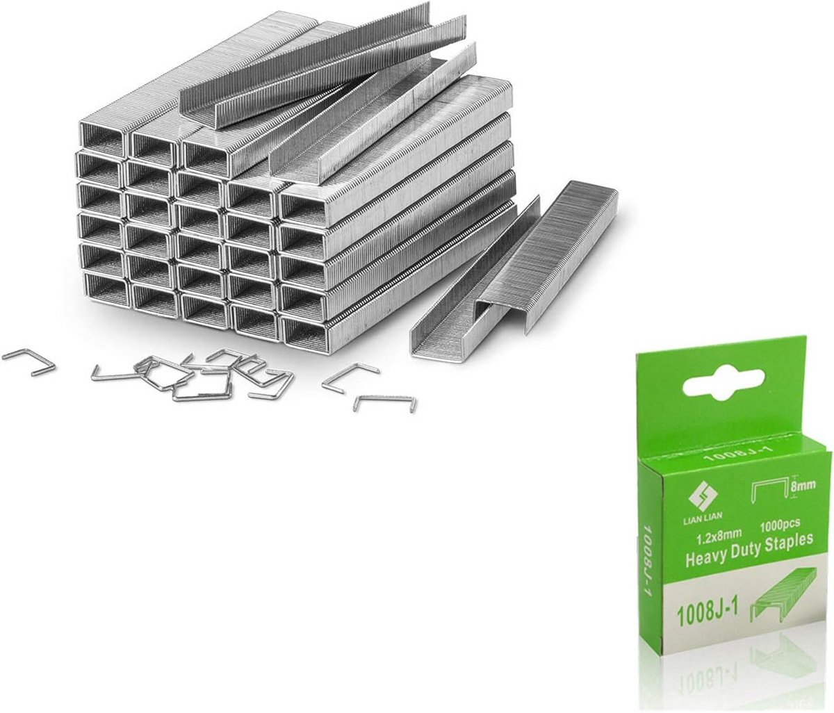 Handnietmachine set - 3-in-1 nietpistool - Bekleden en bevestigen - Instelbare schietkracht - 4000 nietjes - Metaal