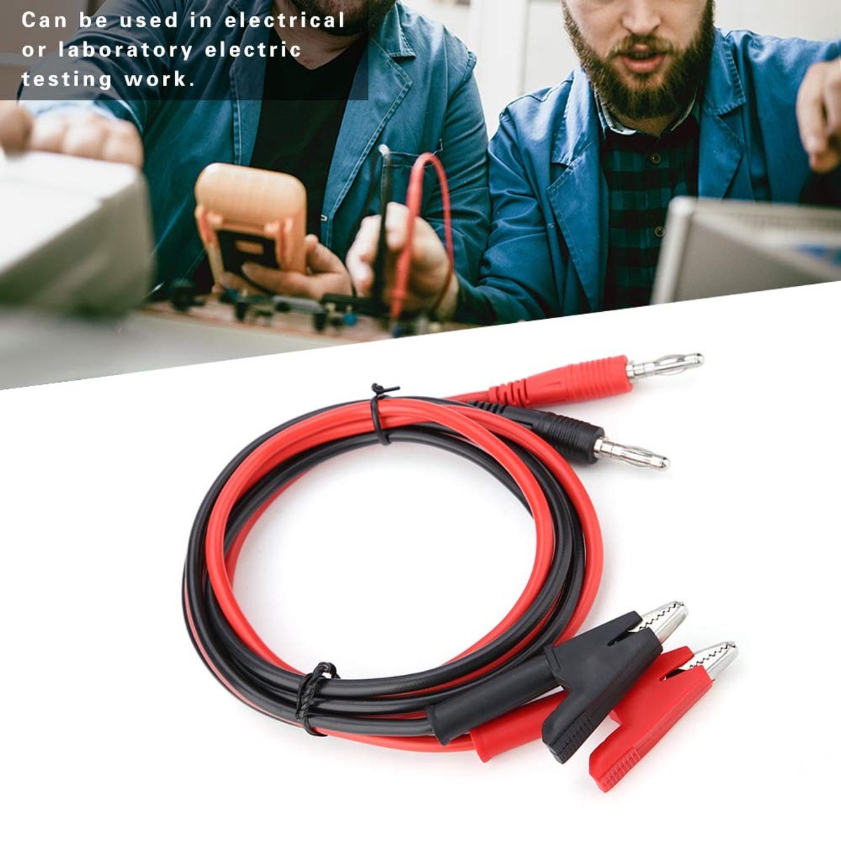 Silicone Banana Plug - 4 mm - met Pliers - 2 Stuks - Rood en Zwart - Connectoren - Geschikt voor luidsprekers en audioapparatuur