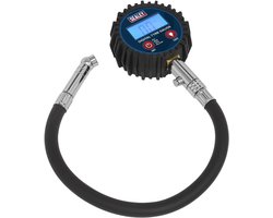 Digitale Bandenmeter - Bandenspanningsmeter - Banden Controleren - Drukontgrendelingsventiel - 115 cm - Zwart