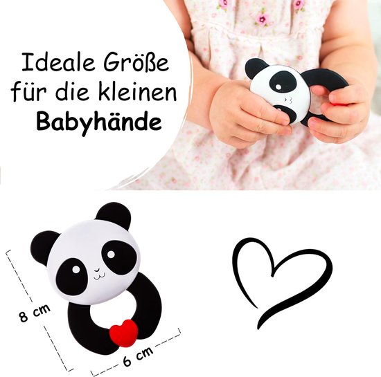 Bijtring voor baby's - Verkoelend bijtspeelgoed van BPA-vrije silicone - Teething Toy met beren-design - Veilig en zacht speelgoed voor baby's van Merkloos — afbeelding 3