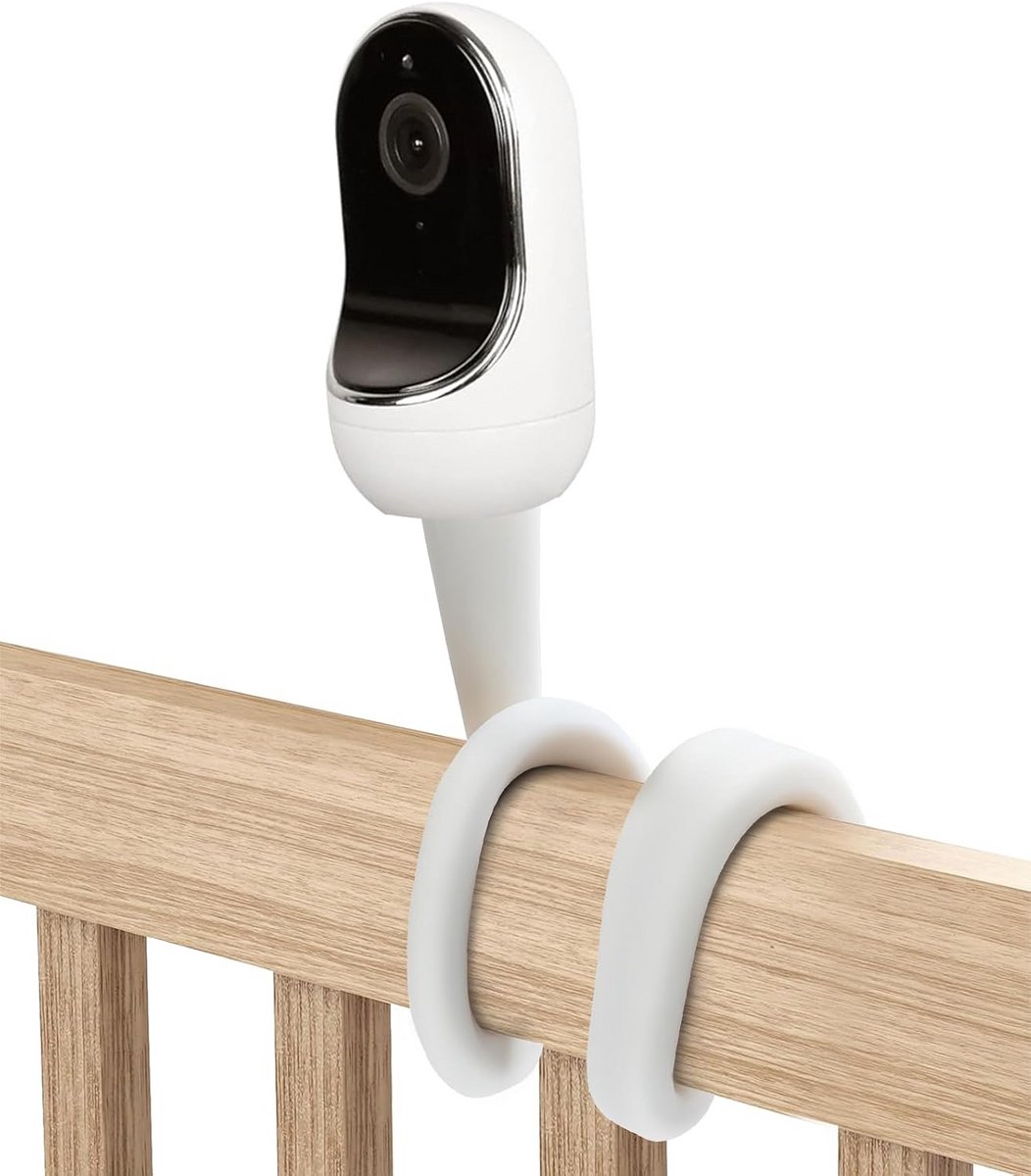Babyfoonhouder - Camera standaard - Baby in zicht - Flexibele arm - 40 inch - Wit