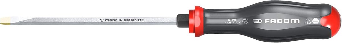 Schroevendraaier - Zeskant gereedschap - Klus Werk - Gehard staal - 8 mm - Zwart