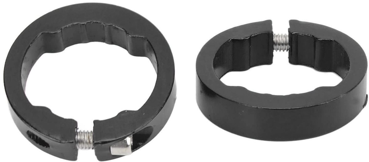 Dailygoods- Fietsstuur Eindkappen Aluminium - 2 Stuks - Klemringen voor 22.2mm Fietsstuur - Fietsaccessoires - Antislip - Lichtgewicht. - Fietsgrepen