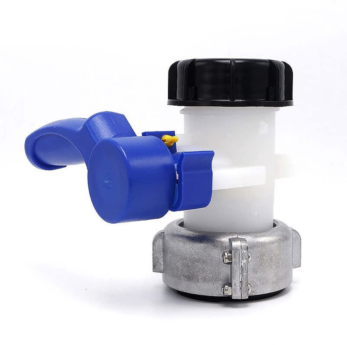 Dailygoods - Tank Tap Adapter - Slangkoppelingen Afvoer Connector - Polyethyleen 62 mm - Water Butt Slang Fitting - Stevig en Betrouwbaar - Voor T...