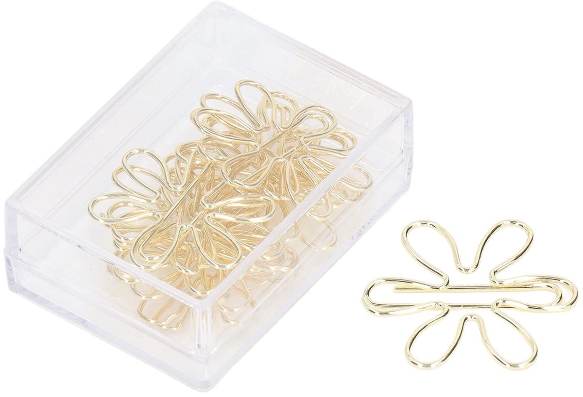 Dailygoods- Paperclips 100 Stuks - Metalen Paperclips - Schattige Ontwerpen - Herbruikbare Paperclips - Kantoor Benodigdheden - Kleine Paperclips - Kantoorbenodigdheden