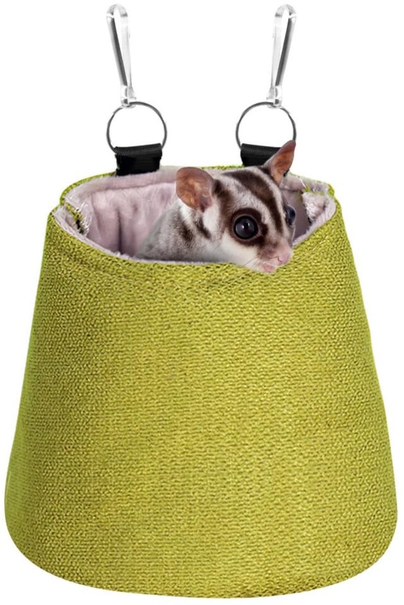 Dailygoods- Slaapzak Multifunctioneel - Hangmat voor Kleine Dieren - Imitatielinnen Katoen - Warm Pluche - Eenvoudige Installatie - Comfortabel
