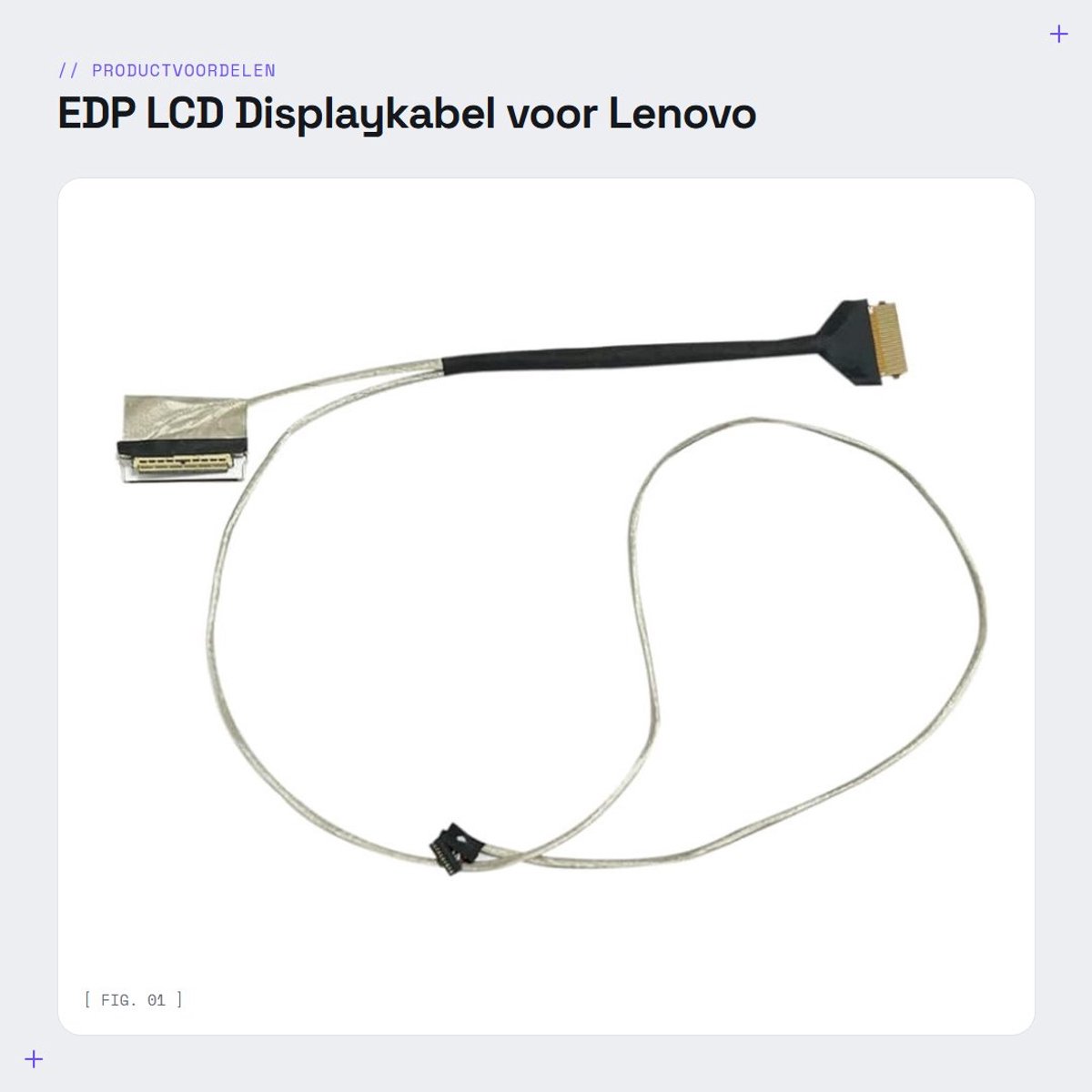Dailygoods - EDP LCD Displaykabel voor Lenovo IdeaPad 14sARE