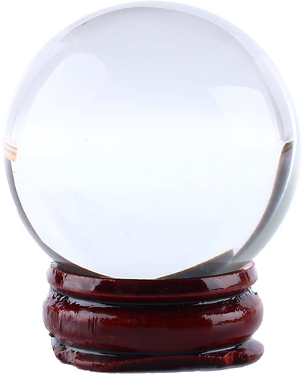 Dailygoods- Kristalbol 40mm - Natuurlijke Kwarts - Decoratiefolie - Interieurdecoratie - Magische Bol - Transparant K9 Kristal - Decoratiebol