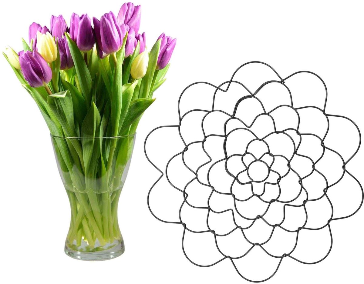 Dailygoods- Bloemenrooster 10 cm - Plantenstandaard - Organizer voor Bloemen - Duurzaam Ontwerp - Robuust en Elegant - Minimalistisch Design - Bloemenstandaard