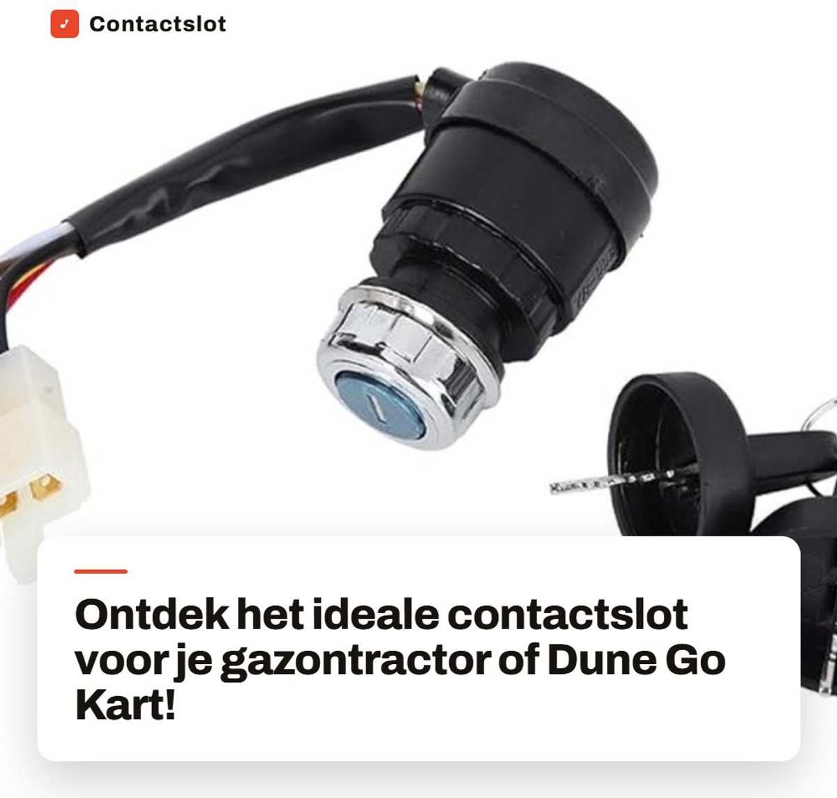 Dailygoods- Contactslot universele vervanging - 5-polig - cilinder - 5-draads - met 2 sleutels - kunststof/metaal, zwart - Sleutelslot