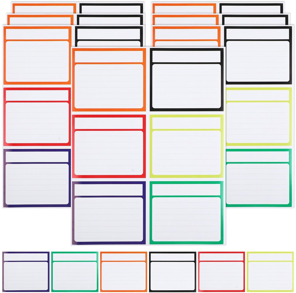 Dailygoods- Verhuislabels 120 stuks - Zelfklevende Etiketten - 9,5 x 10,5 cm - Ideaal voor Kantoor/Keuken - Beschrijven van Verhuisdozen - Perfect voor Jam