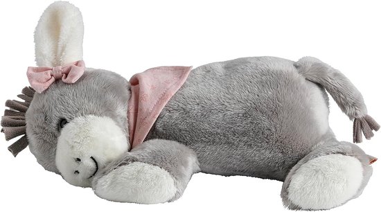 Inslaaphulp Knuffel - Zachte Ezel - Baby Rustig Maken - Hartslag Geluid - 25 cm - Roze — afbeelding 5