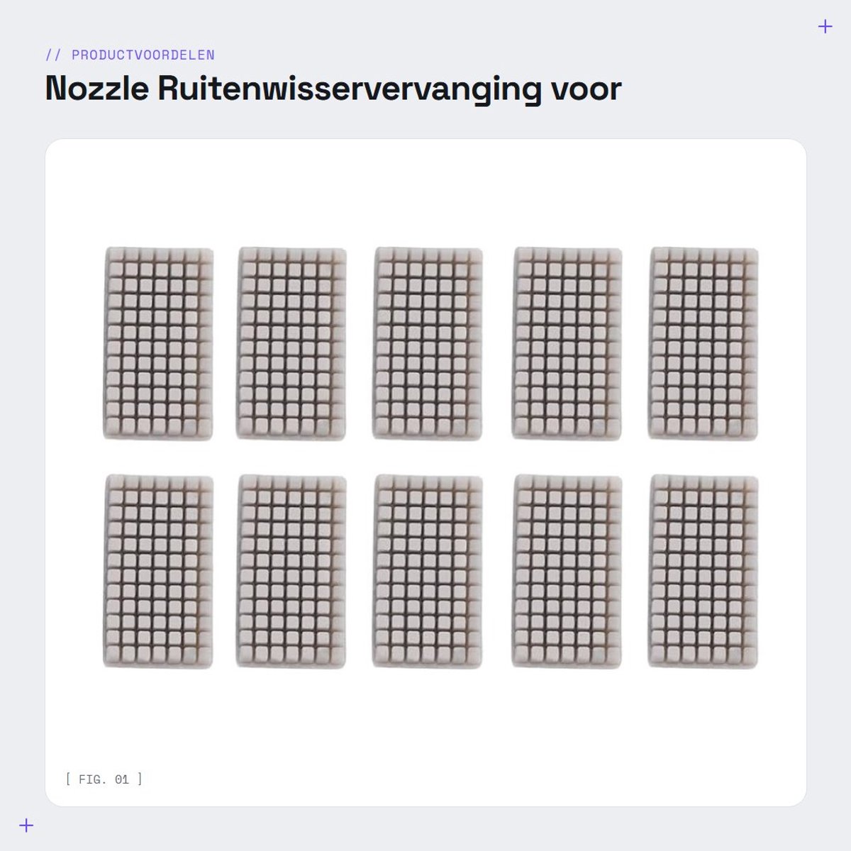 Dailygoods- Nozzle Ruitenwisservervanging - Siliconen Borstel 27x15x4.7mm - Efficiënte Reiniging - Verlengde Levensduur - Vermindert Afdrukproblemen - Geschikt voor Diverse Materialen - 3D-printeraccessoire