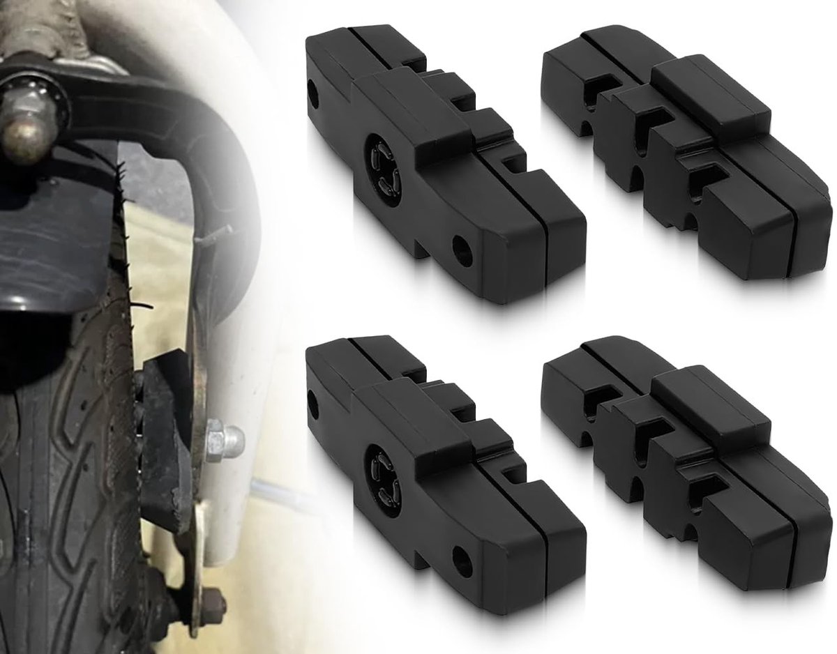 Dailygoods- Remblokken - 4 Stuks - Duurzaam Remrubber - Compatibel met Magura Hs11/Hs22/Hs24/Hs33 - Hydraulische Velgremmen - Nauwkeurig - Fietsremmen
