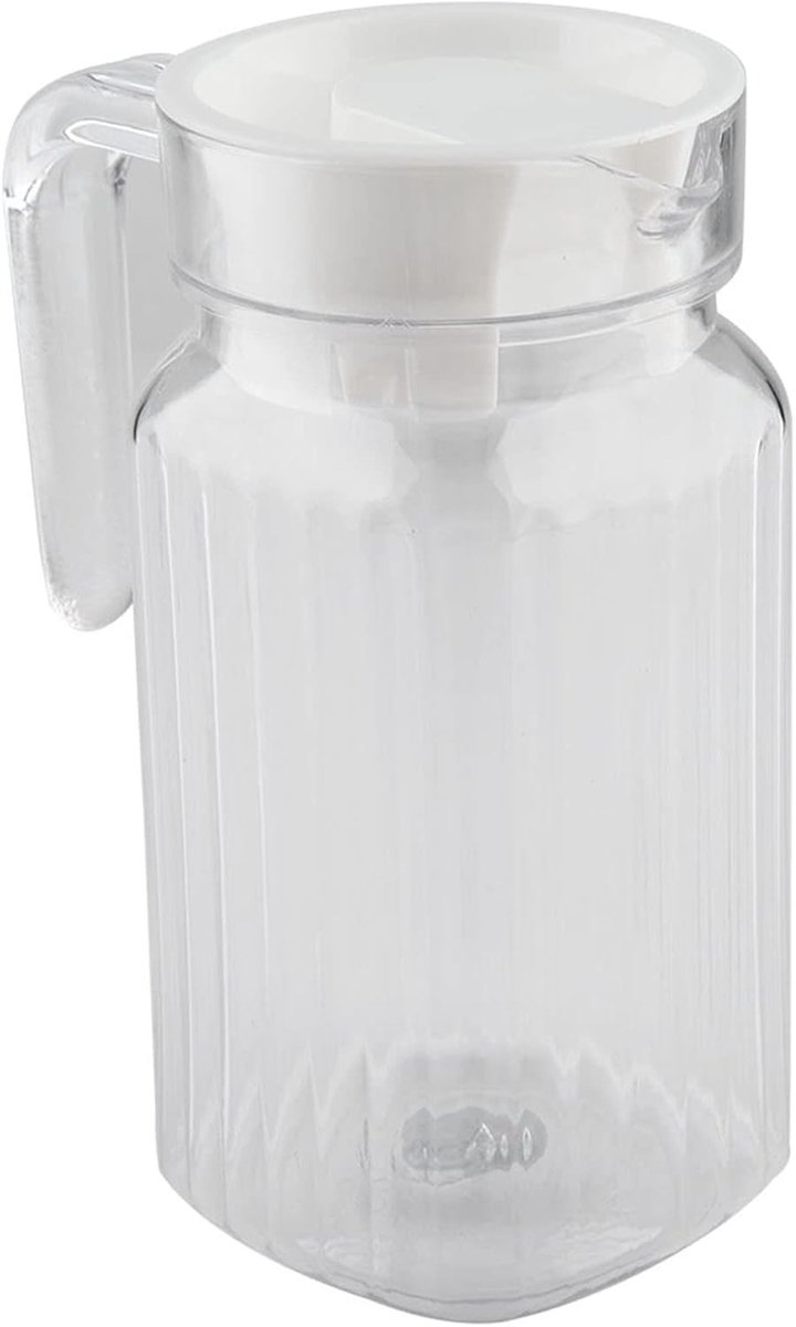 Dailygoods- Waterkan 500ML - Transparante Acrylkan - Ergonomische Handgreep - Breukvast - Duurzaam - Voor Koud Water/Sap/Limonade - Sapkan