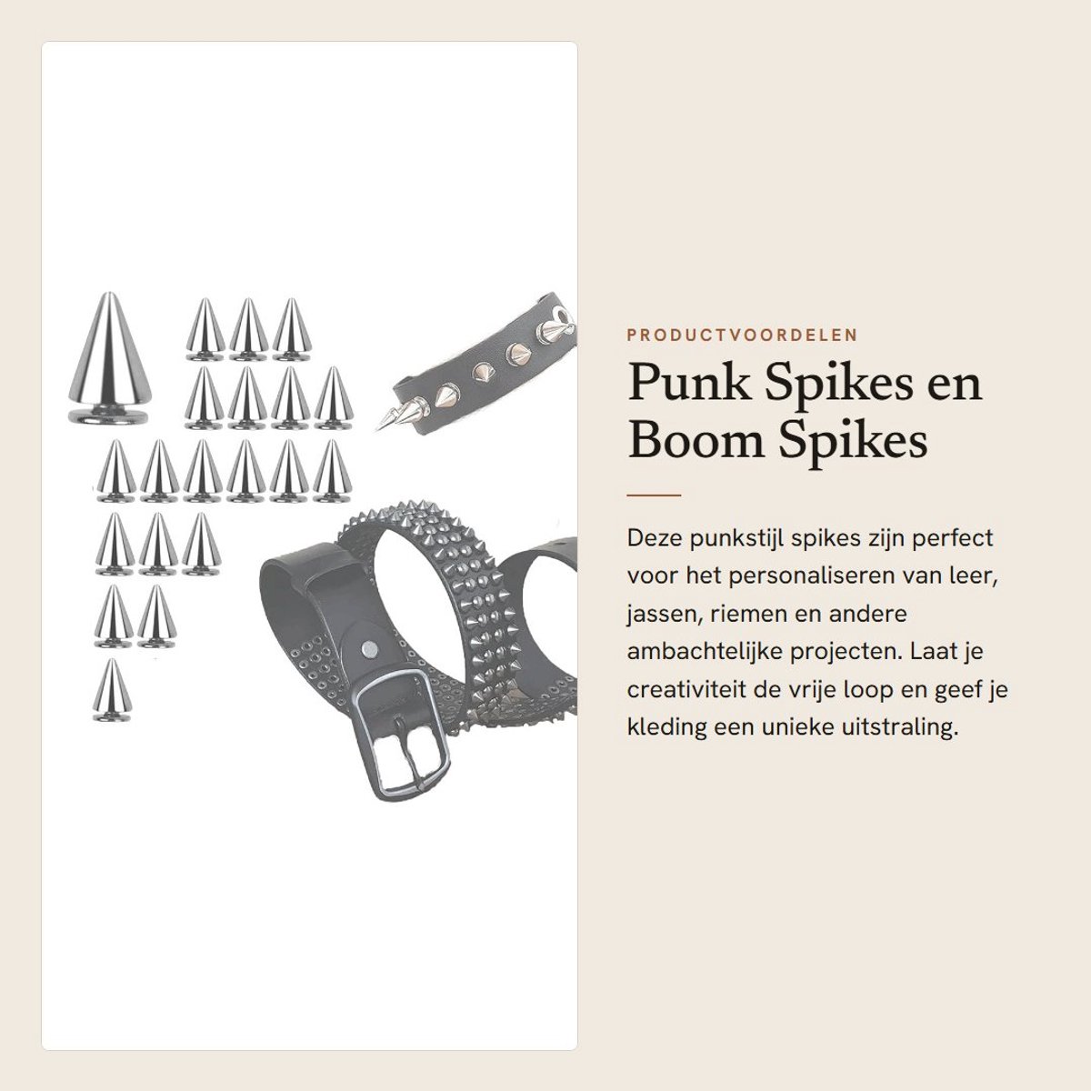 Dailygoods- Punk Spikes 20 Stuks - Kegel Spikes - Lederen Ambachten - DIY Decoratie - Aluminium - 7x9 mm - Studs
