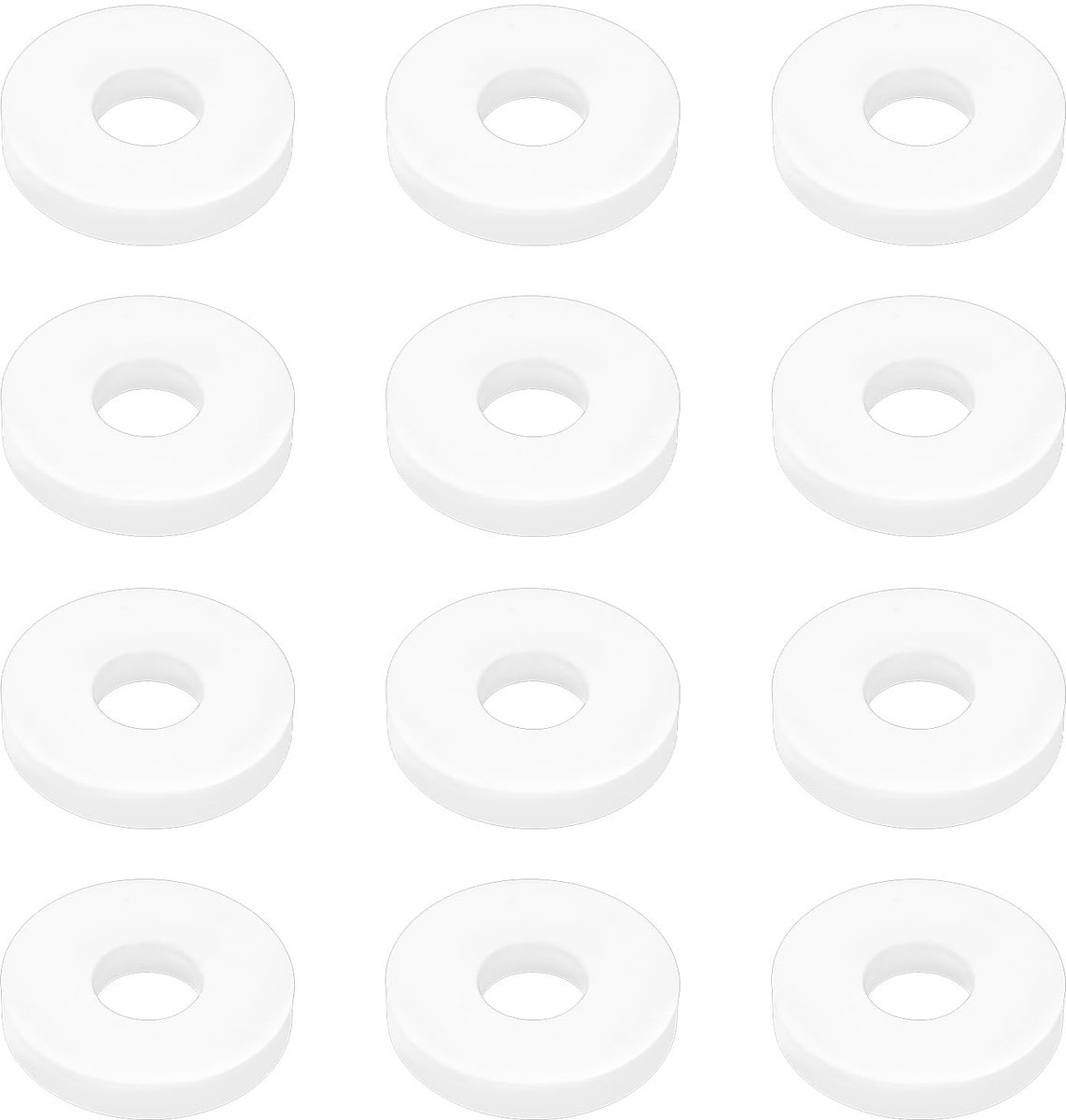 Dailygoods- Aaspomp Ringen 12 Stuks - Silicone Rubber - Buitenmaat 20mm - Binnenmaat 8mm - Dikte 3mm - Voor Lure Pumps 22mm - Aaspompringen