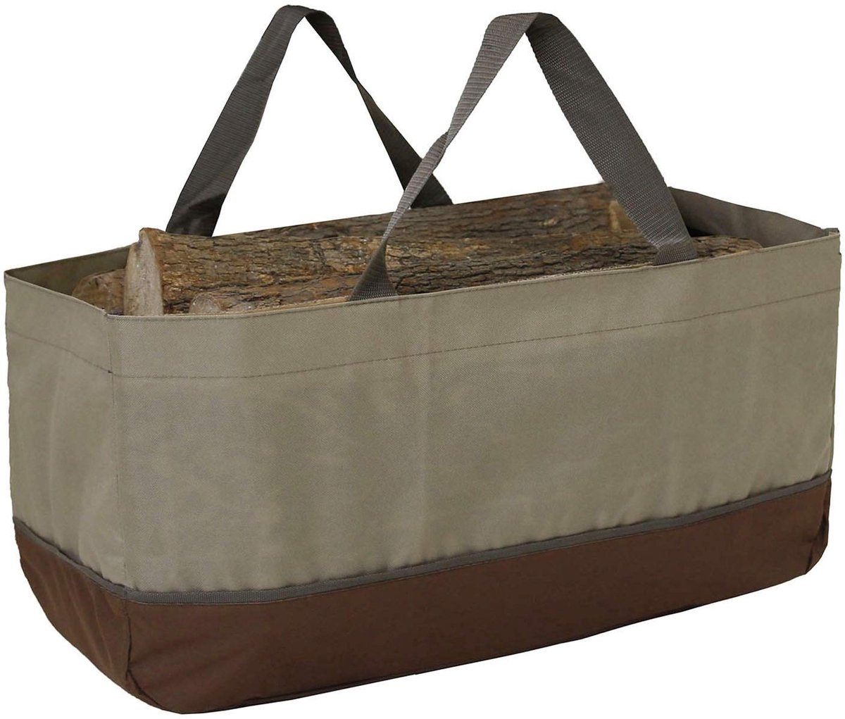 Dailygoods- Brandhoutzak Hoge Capaciteit - Brandhoutdrager - Draagtas - Multifunctionele Opbergtas - Handgrepen - Duurzaam Materiaal - Houtdrager