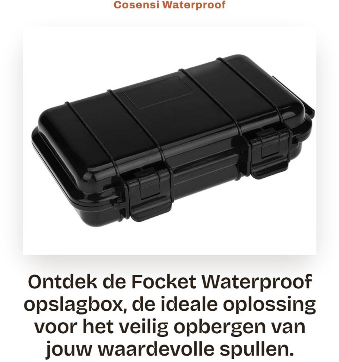 Dailygoods - Opbergdoos - waterdicht - robuust - schokbestendig - opslagoplossing - ideaal voor noodsituaties en reizen.