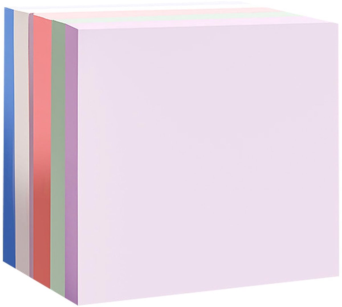 Dailygoods- Sticky Notes 400 Vellen - Morandi Kleuren - Super Plakkerig - Draagbare Afmetingen 76 mm x 76 mm - Sterke Lijm - Helder Papier - Memobord