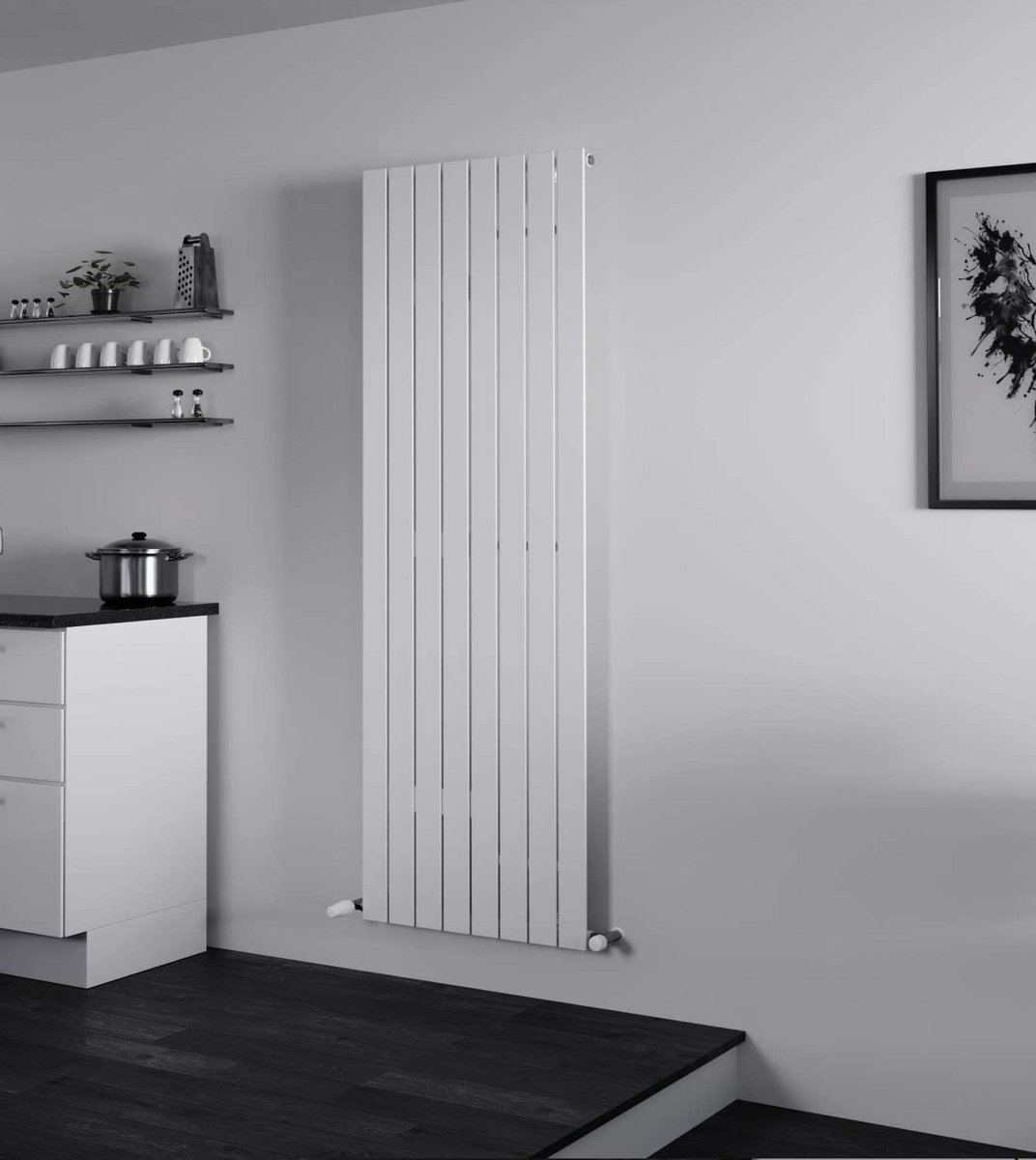Paneelradiator - Design radiator - Ruimte Verwarmen - Verborgen leidingen - 1500x445 mm - Wit