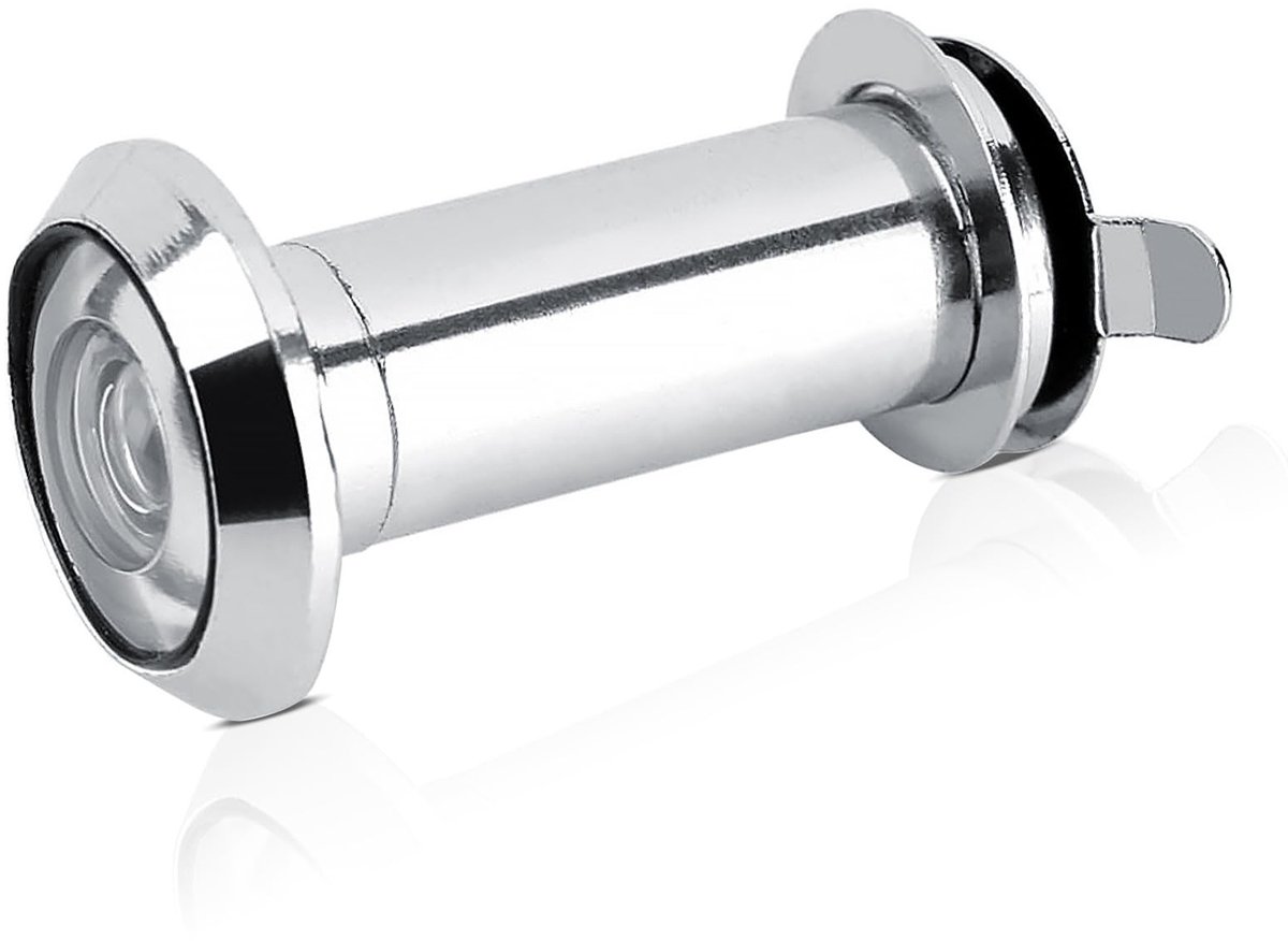 Dailygoods- Deurkijker 220 Graden - Heavy Duty Privacydeksel - Zinklegering Constructie - Eenvoudige Installatie - Geschikt voor Houten/Metaal/Fiberglazen Deuren - Verbeterde Beveiliging