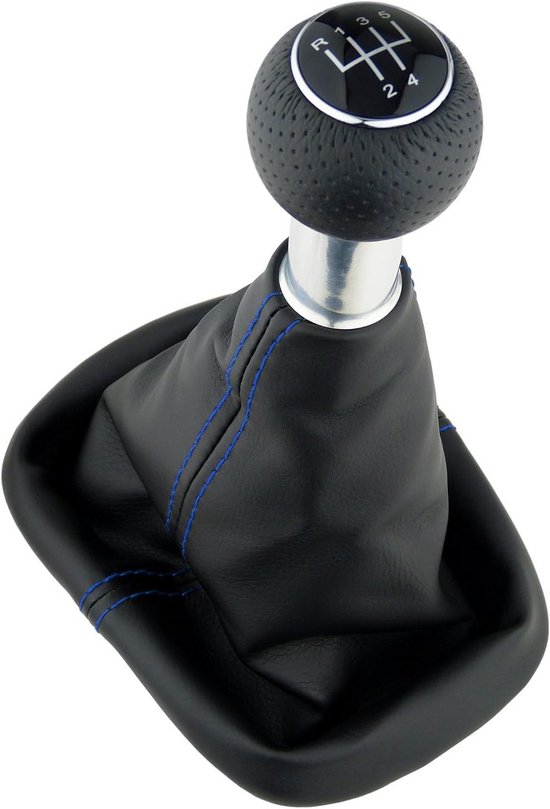 Schakelset - Pookhoes Pookknop - Auto Interieur - Plug and Play - 5 Versnellingen - Zwart Blauw — afbeelding 3