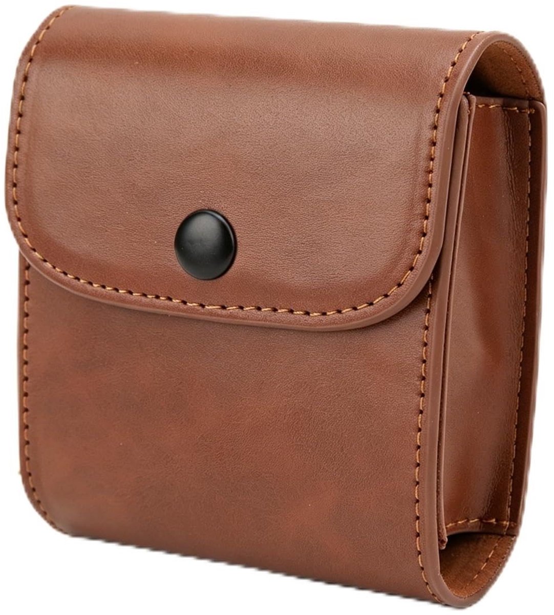 Dailygoods- Fototas Draagbaar - Fototas voor Instant Camera - PU-lederen Opbergzak - Retro Ontwerp - Grote Opslagruimte - Flapknop Design - Camera Tas