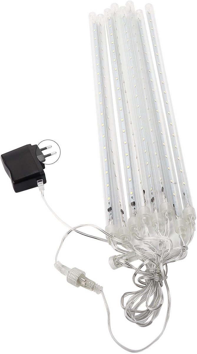Dailygoods- Lichtketting Weerbestendig - Verlichting Buiten - Decoratieve Verlichting - Energiezuinig - Flexibel - 8 Buizen met Sterrenvaleffect