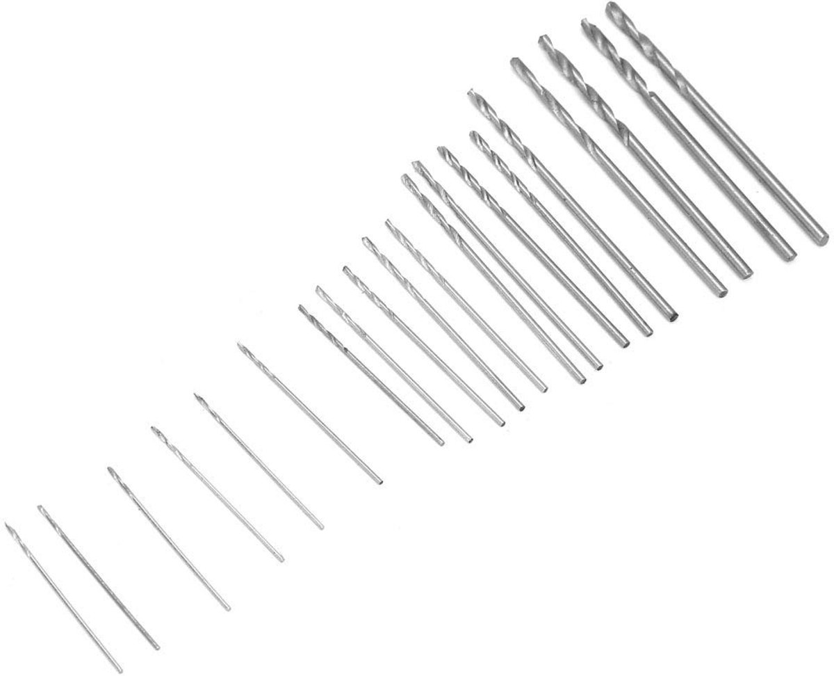 Dailygoods - Mini Micro Boor Set - 20 Stuks - Ideaal voor Houtbewerking en Elektronische Reparatie - Compact en Lichtgewicht - Geschikt voor Hout...