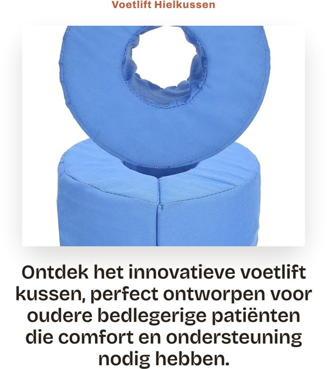 Dailygoods- Voetkussenverhoging - Hielkussen - Antidoorligwonden Kussen - Beenpositioner - Voethandsteun - Verhoogde Pad