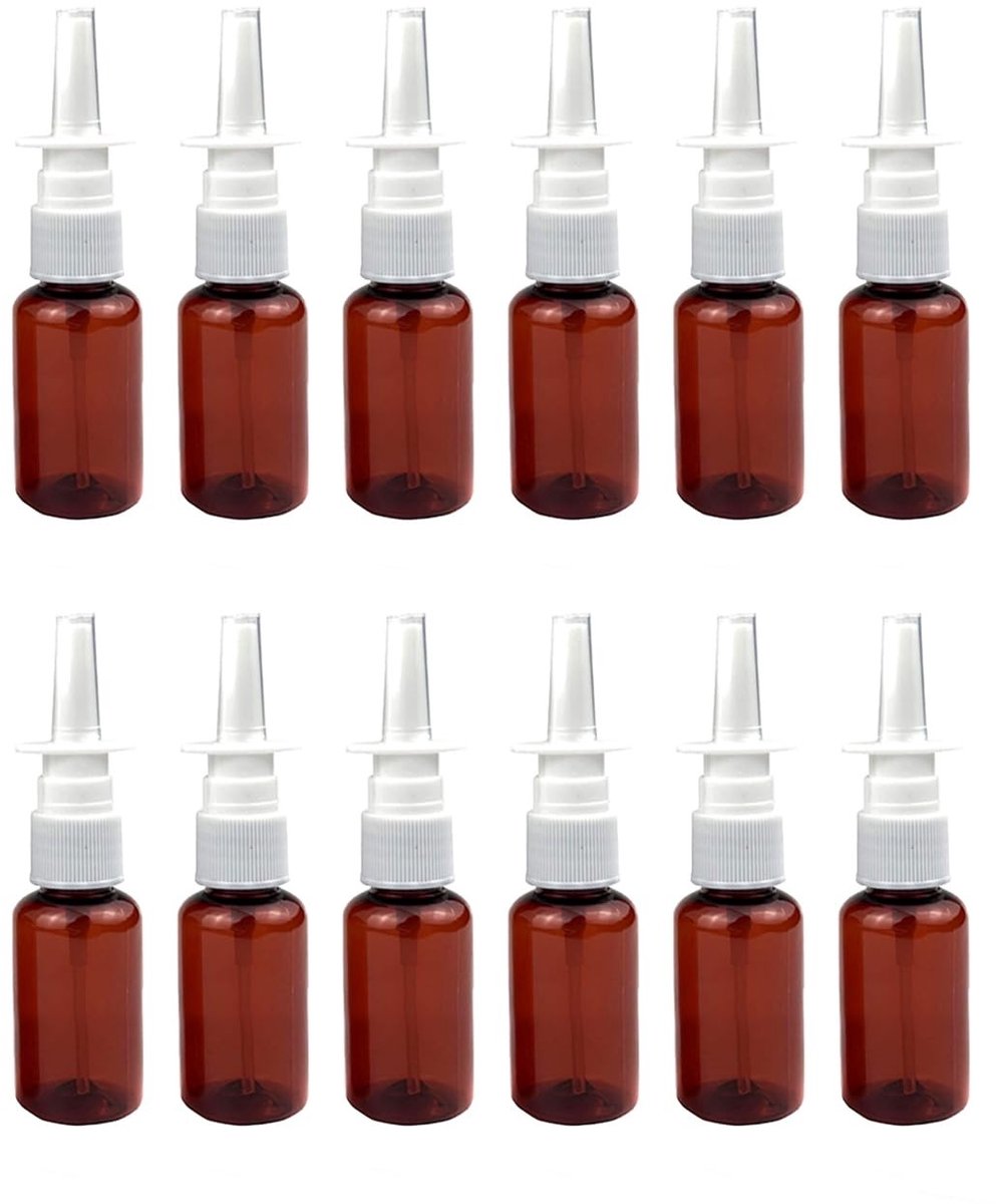 Dailygoods- Neusspray 12 Stuks 10ml - Lege Sprayflessen - Fijne Mist Sprayers - Cosmetische/Medische Toepassingen - Hoogwaardig PET-Plastic - Perfect voor Reizen - Sprayfles