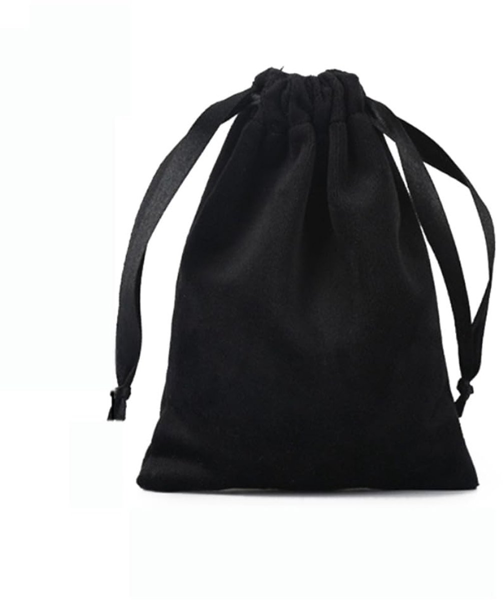 Dailygoods- Fluwelen Zakje 22 x 25 cm - Sieradenzakje - Geschenkzakje - Opbergzakje - Trekkoord - Polyester