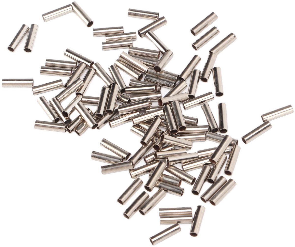 Dailygoods- Kabelconnector Waterdicht - 100 Stuks - Roestvrij Staal - Corrosiebestendig - Verstelbaar - Ideaal voor Vissen - Vislijnconnector