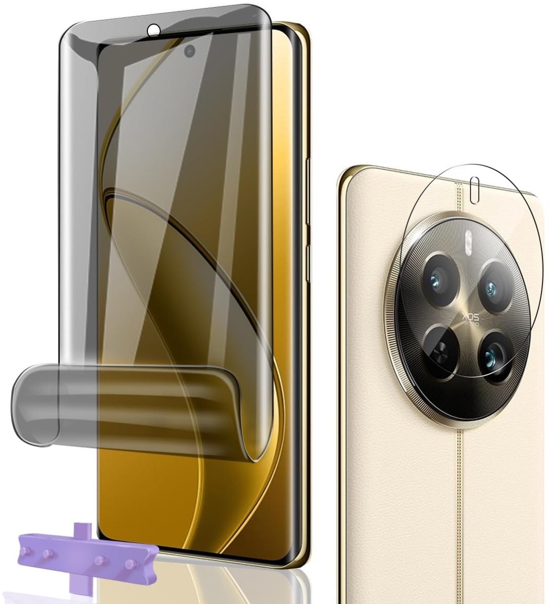 Dailygoods- Displaybeschermfolie Volledige Bescherming - TPU Privacyfolie - Camera-glas - Eenvoudige Installatie - Rand-tot-Rand Dekking - 0,15 mm Dikte - Screenprotector