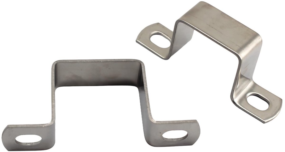 Dailygoods- Buisklemmen 6 Stuks M20x20 - Roestvrij Stalen Klemmen - U-Buisklemmen - Zadelklemmen - Duurzaam - Corrosiebestendig