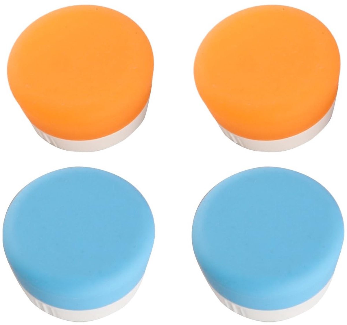Dailygoods- Reispotje Lichtgewicht 20ml - Siliconen Reiscontainers - Lekvrij - Pack van 4 - Compact - Kleurcodering - Reisfles
