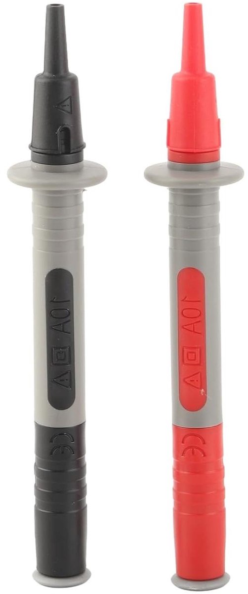 Meetsonde Set - Test Naald - Industriële Metingen - Dubbellaags Isolatie - CAT II 1000V - Rood Zwart