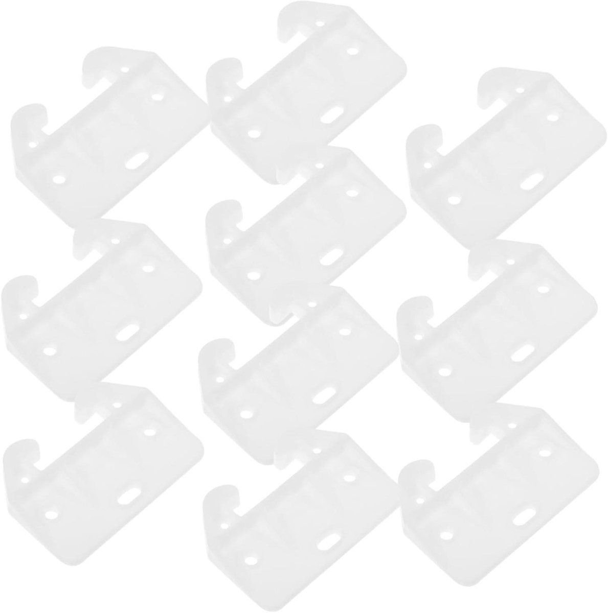 Ladestoppers - Ladegeleiders Ladebuffers - Kasten Organiseren - Voorkomt Schuiven - 6x4x0.4cm - Wit