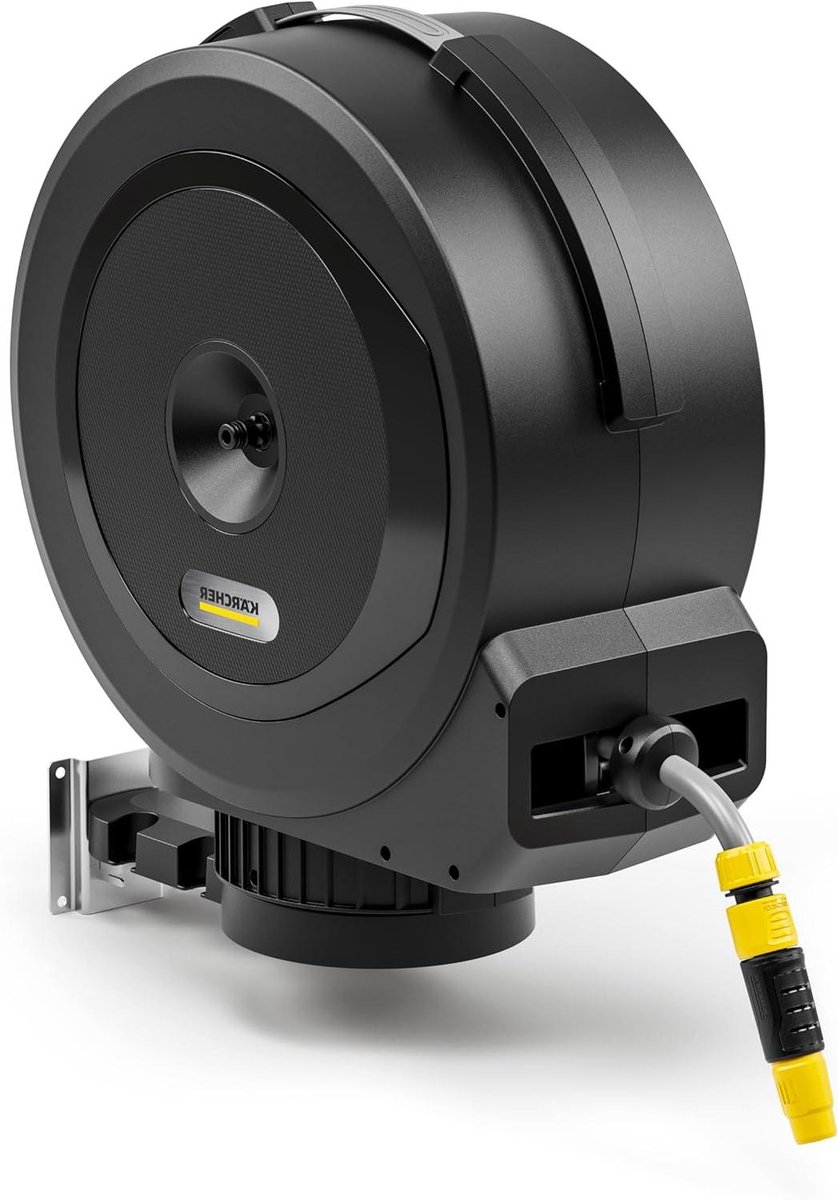 Slanghaspel Automatisch - Slangbox Intrekbaar - Tuin Bewateren - FlexChange Systeem - 20 Meter - Zwart