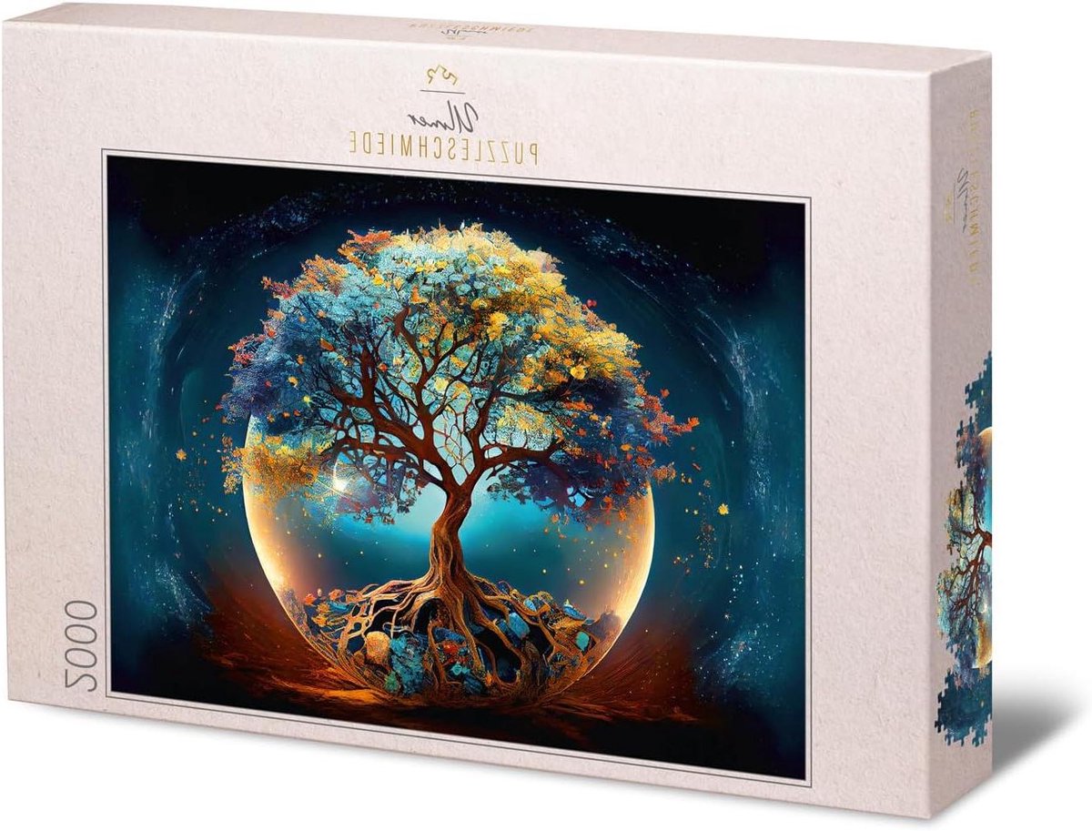 Levensboom Puzzel - Spirituele Legpuzzel - Ontspannen Puzzelen - Moderne Motieven - 96 x 68 cm - Multicolor
