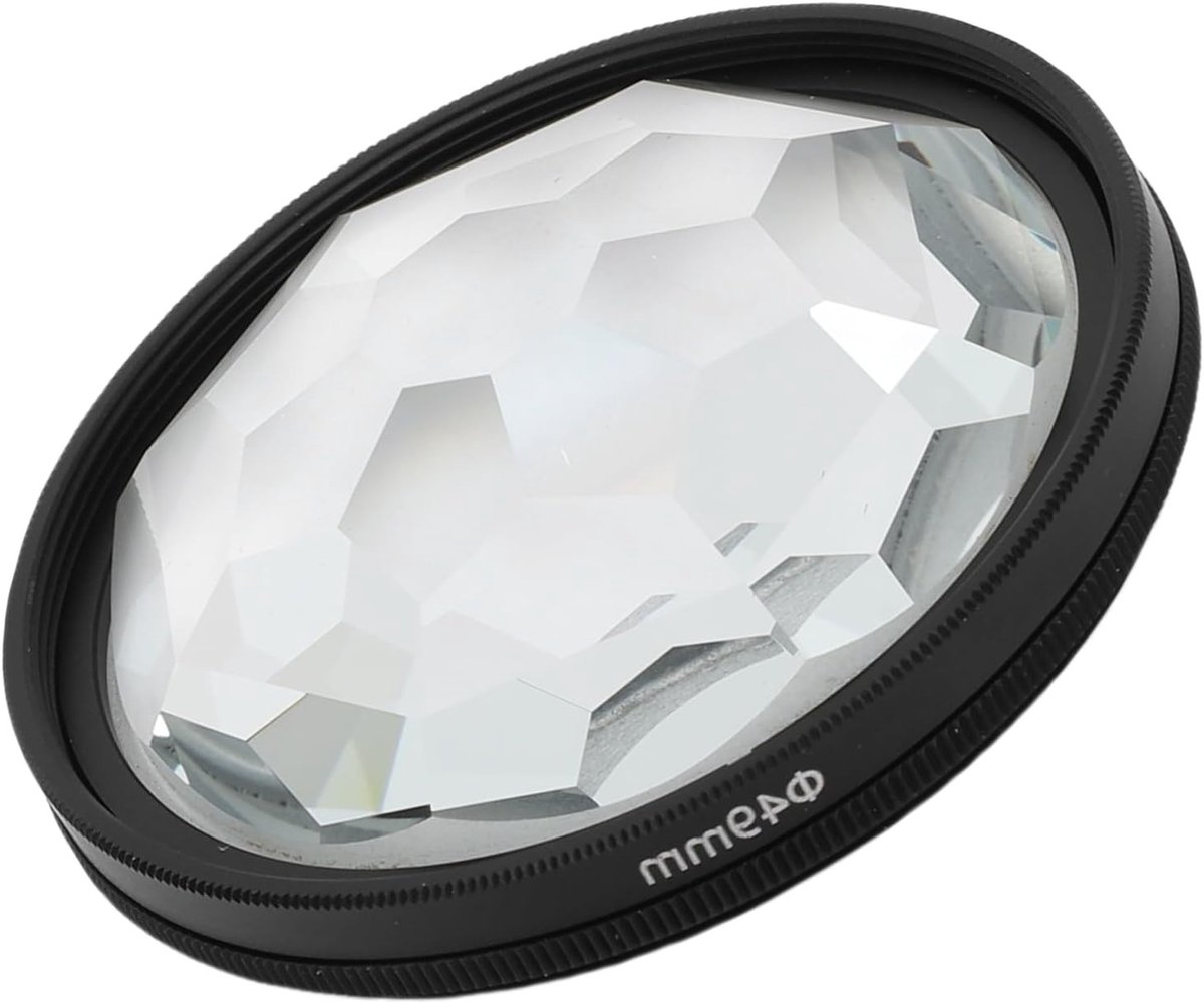 Prisma Lens Filter voor Fotografie, Kristallen Effecten voor DSLR en Smartphone Camera's, Multi Refractieve Beelden (49mm)