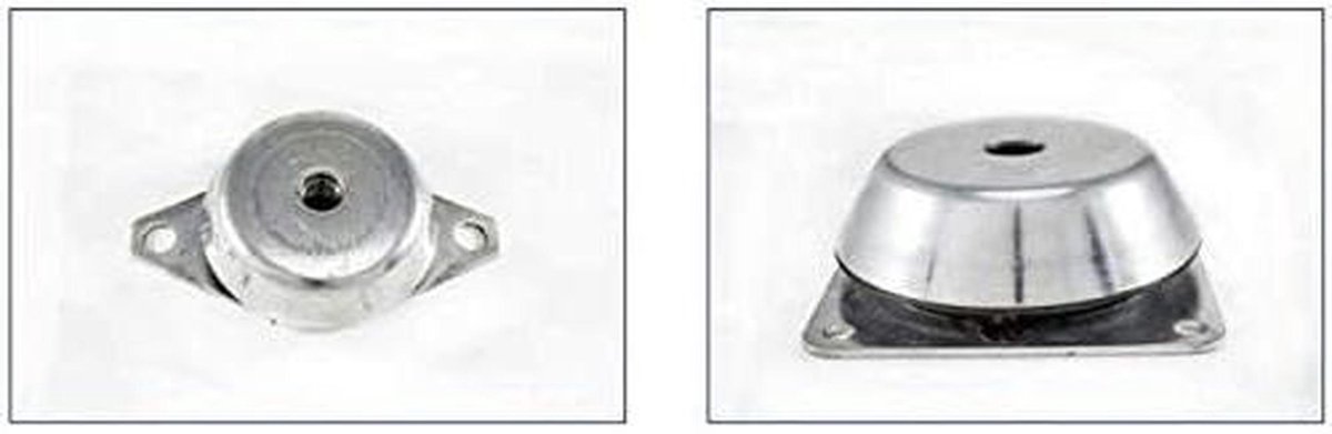Machinevoet - Basisplaat Trillingsdemper - Trillingsisolatie - Zware Statische Toepassingen - 109 x 109 x 38 mm - Metaal