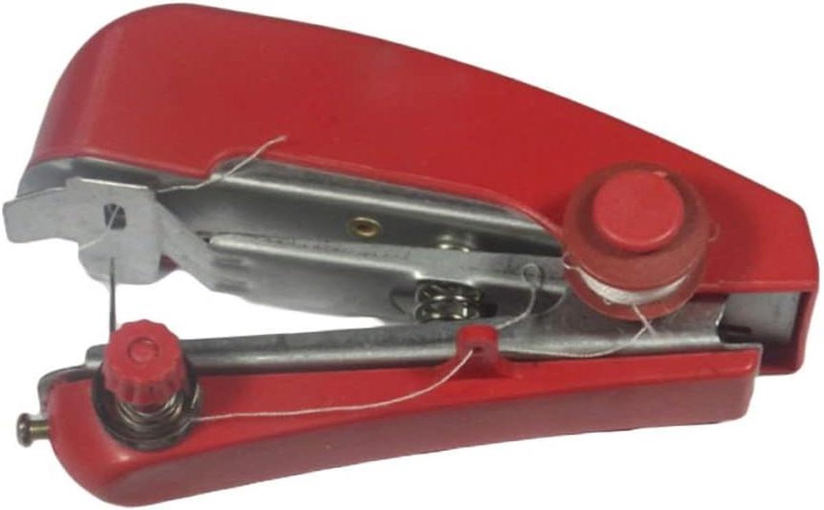 Mini Naaimachine - Hand Naaimachine - Kleding Repareren - Draagbaar en Handmatig - 11 cm - Rood