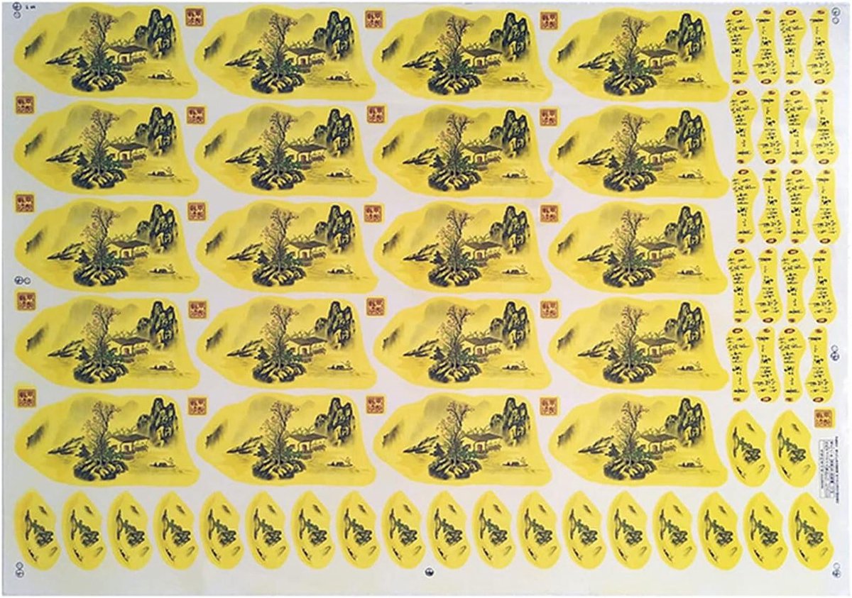 Keramiek Decals - Transfer Papier - Keramiek Decoreren - Ovenbestendig - 50x70cm - Blauw